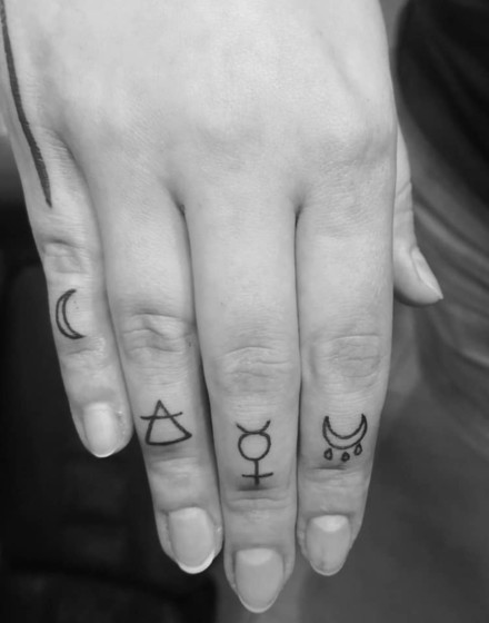 Mercury Symbol Tattoo