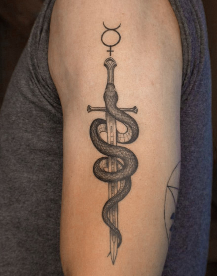 Mercury Symbol Tattoo
