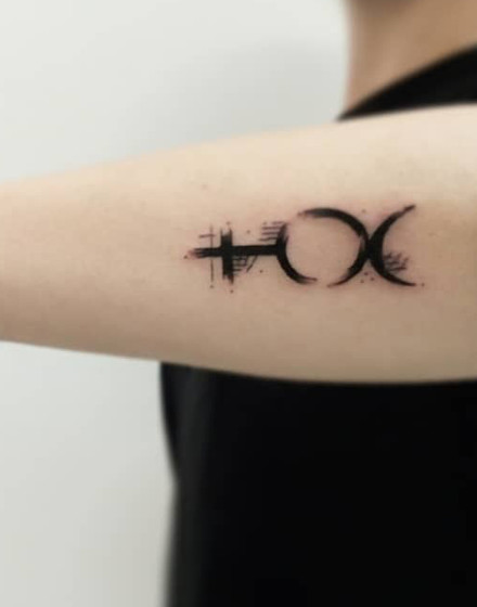 Mercury Symbol Tattoo