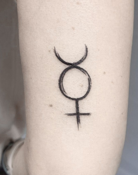 Mercury Symbol Tattoo