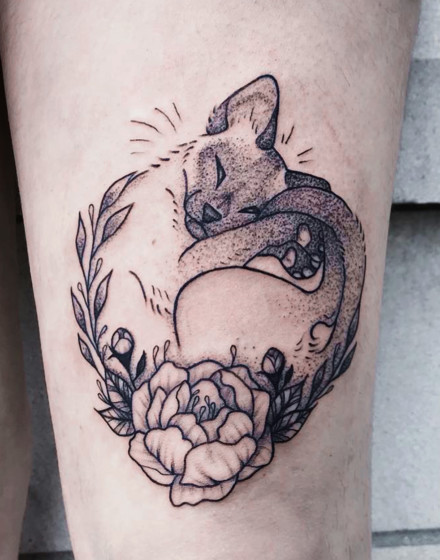 Siamese Cat Tattoo