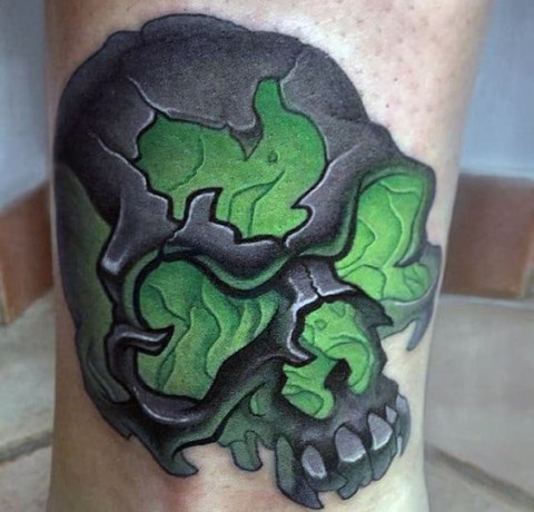 Skull and Shamrock