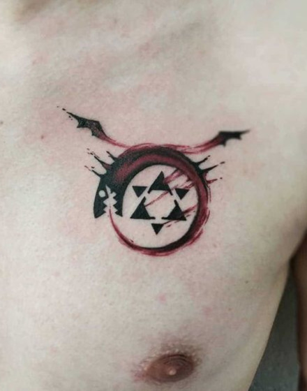 Anime “Fullmetal Alchemist” Ouroboros Tattoo