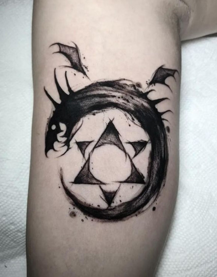 Anime “Fullmetal Alchemist” Ouroboros Tattoo