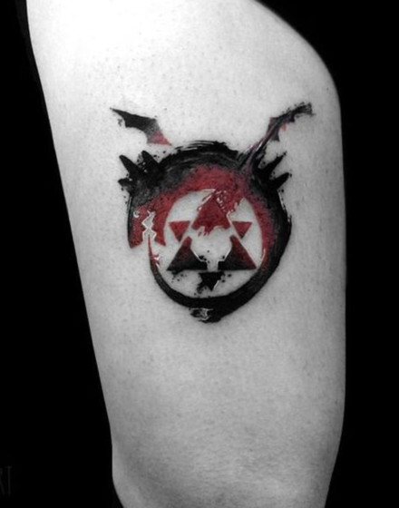 Anime “Fullmetal Alchemist” Ouroboros Tattoo
