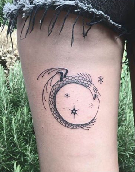 Dragon Ouroboros TattooDragon Ouroboros Tattoo