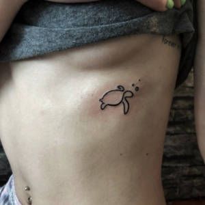 Abstract turtle tattoo
