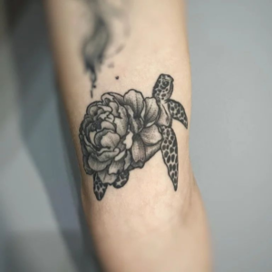 Cute turtle tattoo