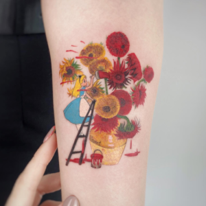 sunflower-tattoo