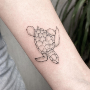 Sea turtle tattoo
