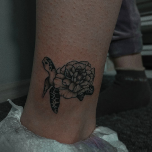 Cute turtle tattoo