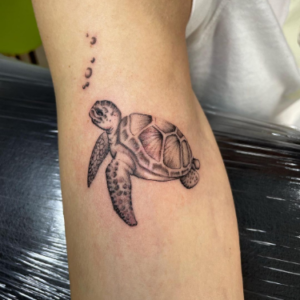 Sea turtle tattoo