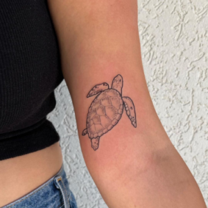 Sea turtle tattoo