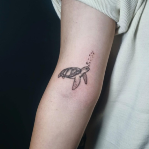 Sea turtle tattoo
