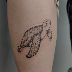 Cute turtle tattoo