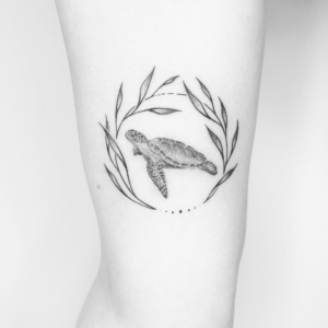 Sea turtle tattoo