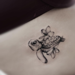 Cute turtle tattoo