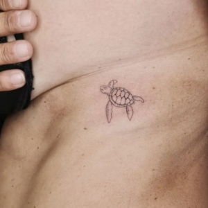 Small turtle tattoo