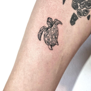 Abstract turtle tattoo