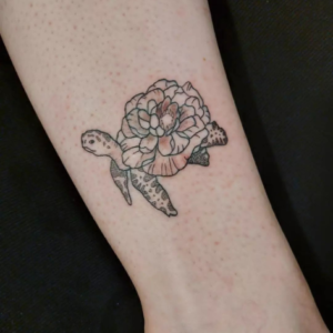 Cute turtle tattoo