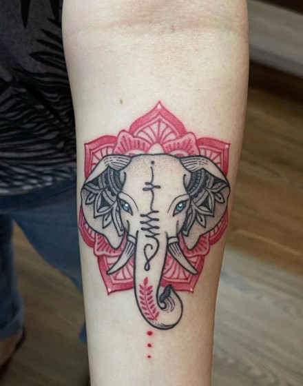 Elephant Mandala Tattoo