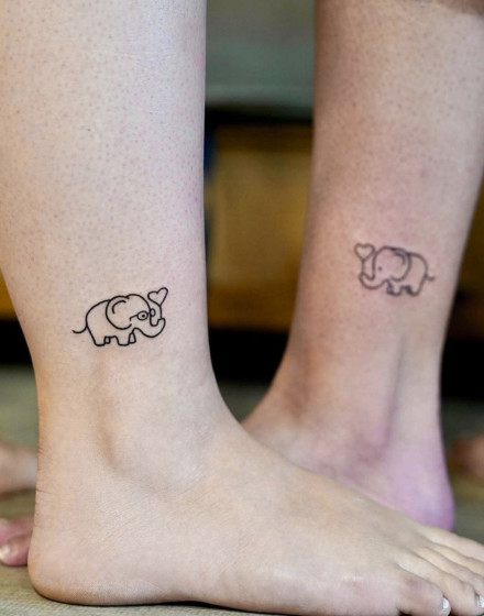 Simple Elephant Tattoos
