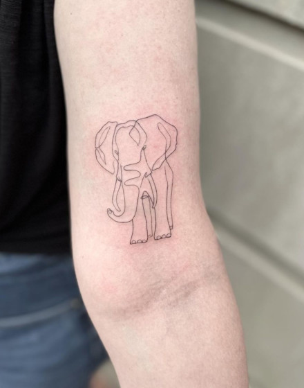 Simple Elephant Tattoos