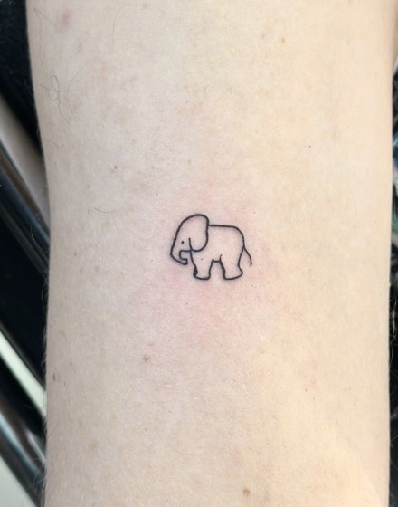 Simple Elephant Tattoos