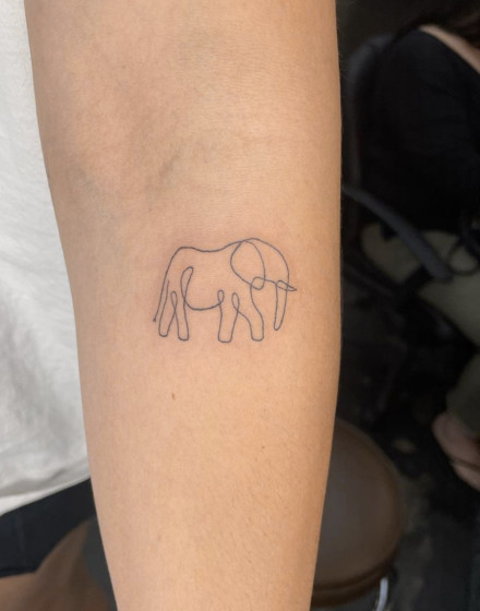 Simple Elephant Tattoos