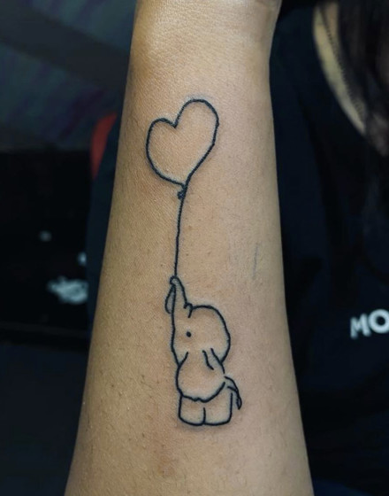 Simple Elephant Tattoos