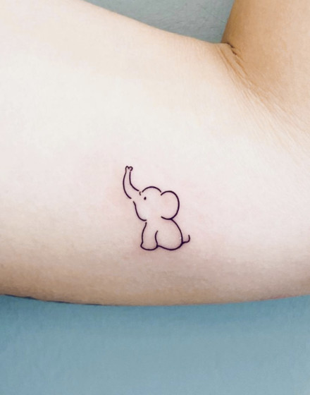Simple Elephant Tattoos