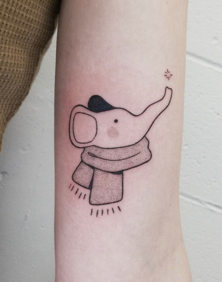 Simple Elephant Tattoos