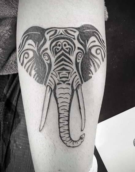 Tribal Elephant Tattoos