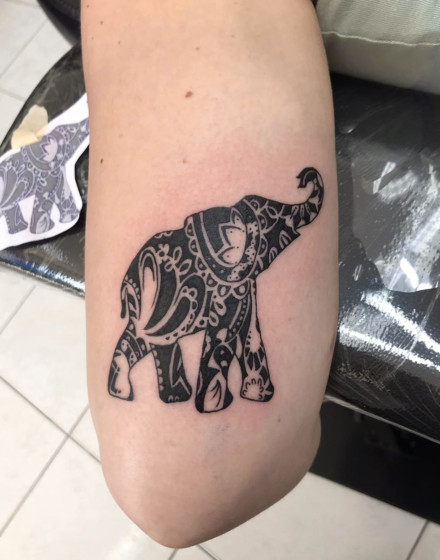 Tribal Elephant Tattoos