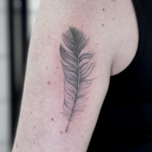 Simple Feather Tattoo Ideas