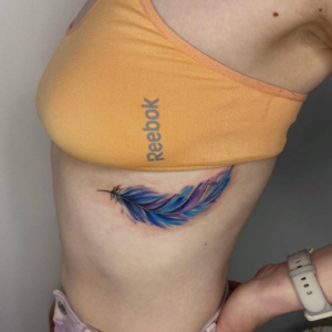 Simple Feather Tattoo Ideas