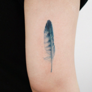 Simple Feather Tattoo Ideas