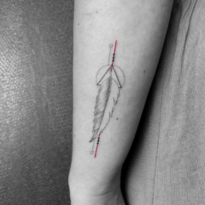 Simple Feather Tattoo Ideas