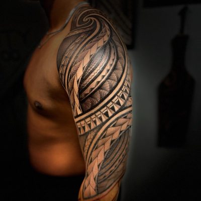 Tribal tattoo by Michael Rosal