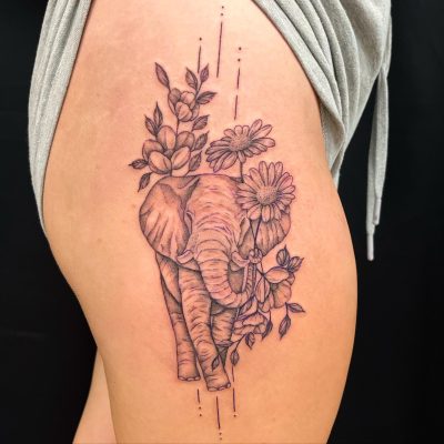 Butt tattoo by Jessica McKinley