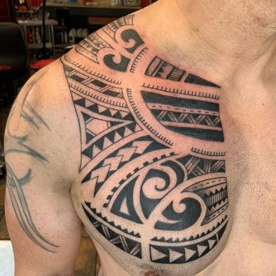 Tribal tattoo by Scott Shickman