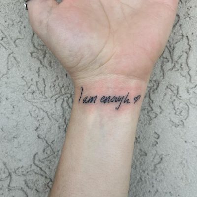 Wrist tattoo by Danielle Mayberry