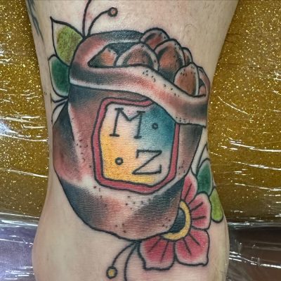 Wrist tattoo by Raymond Parker