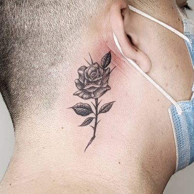 Ear tattoo by Ricardo