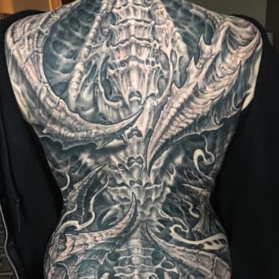 Body suit tattoo by Gwooki