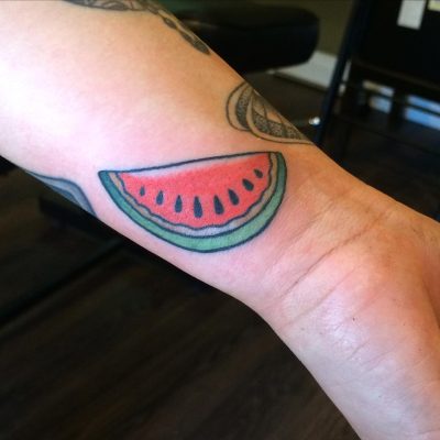 Wrist tattoo by Tyler Term Griffin