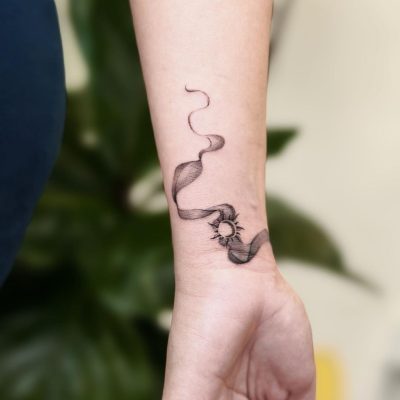 Wrist tattoo by Owen Zhu