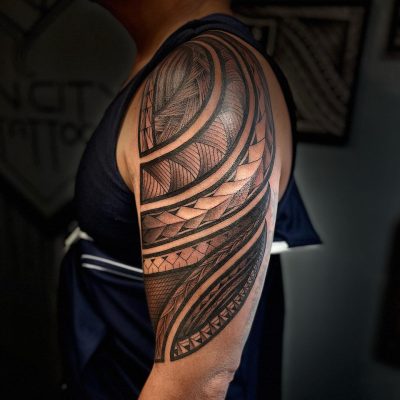 Tribal tattoo by Michael Rosal