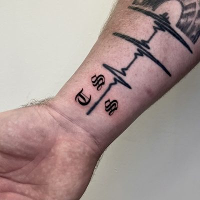 Wrist tattoo by Fish