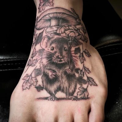 Foot tattoo by JJ Ohlinger